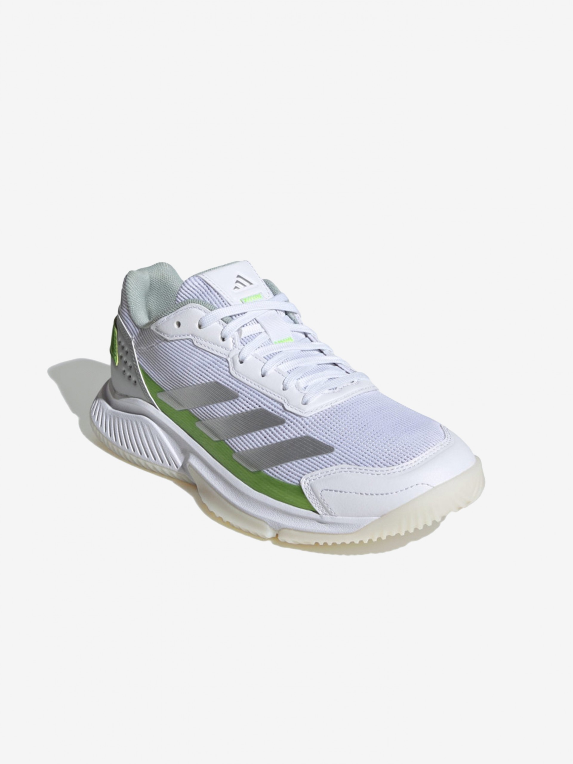Zapatillas Adidas Courtquick Padel W Blancas y Verdes
