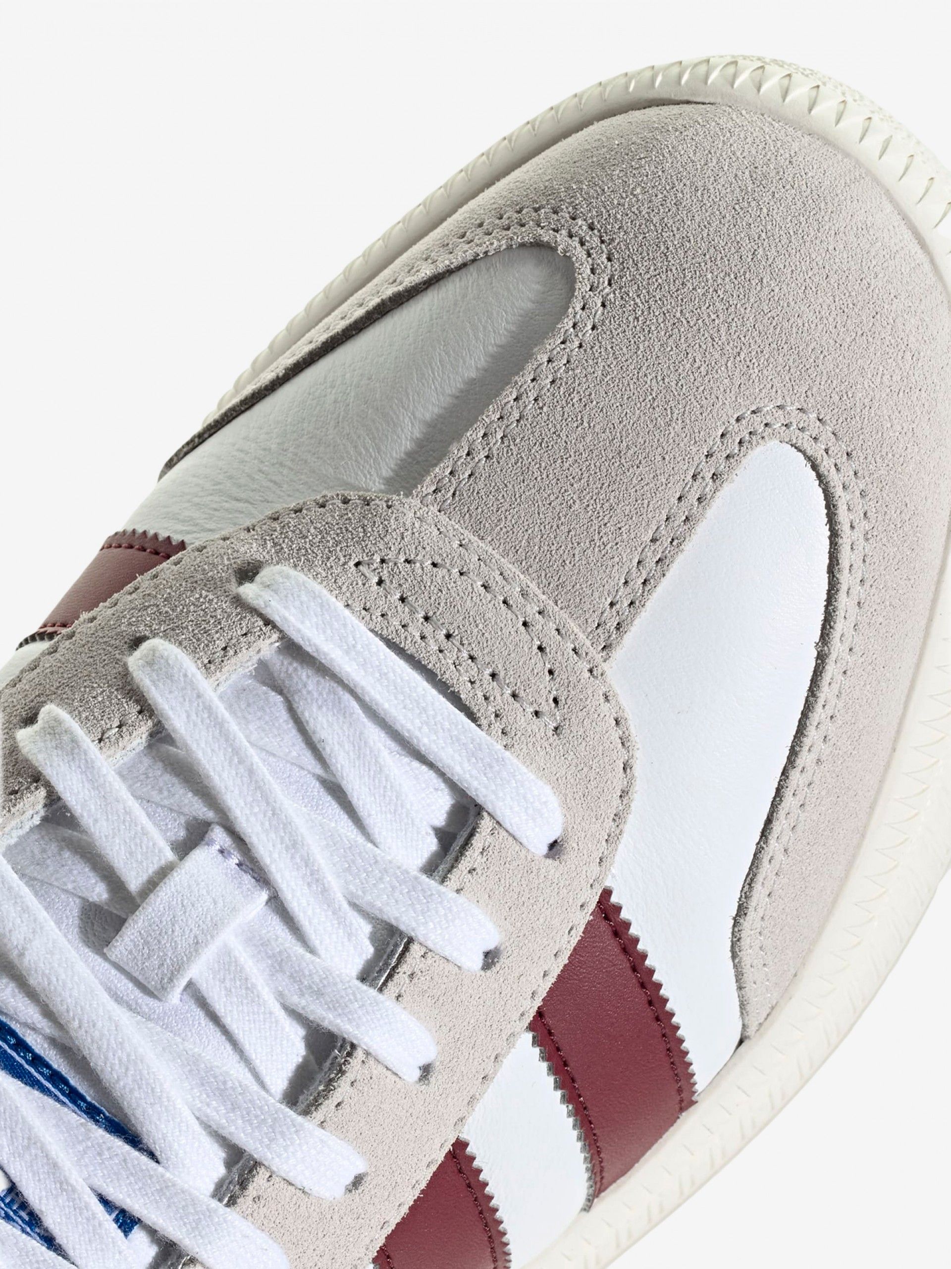 Sapatilhas Adidas Samba XLG Brancas e Bordeaux