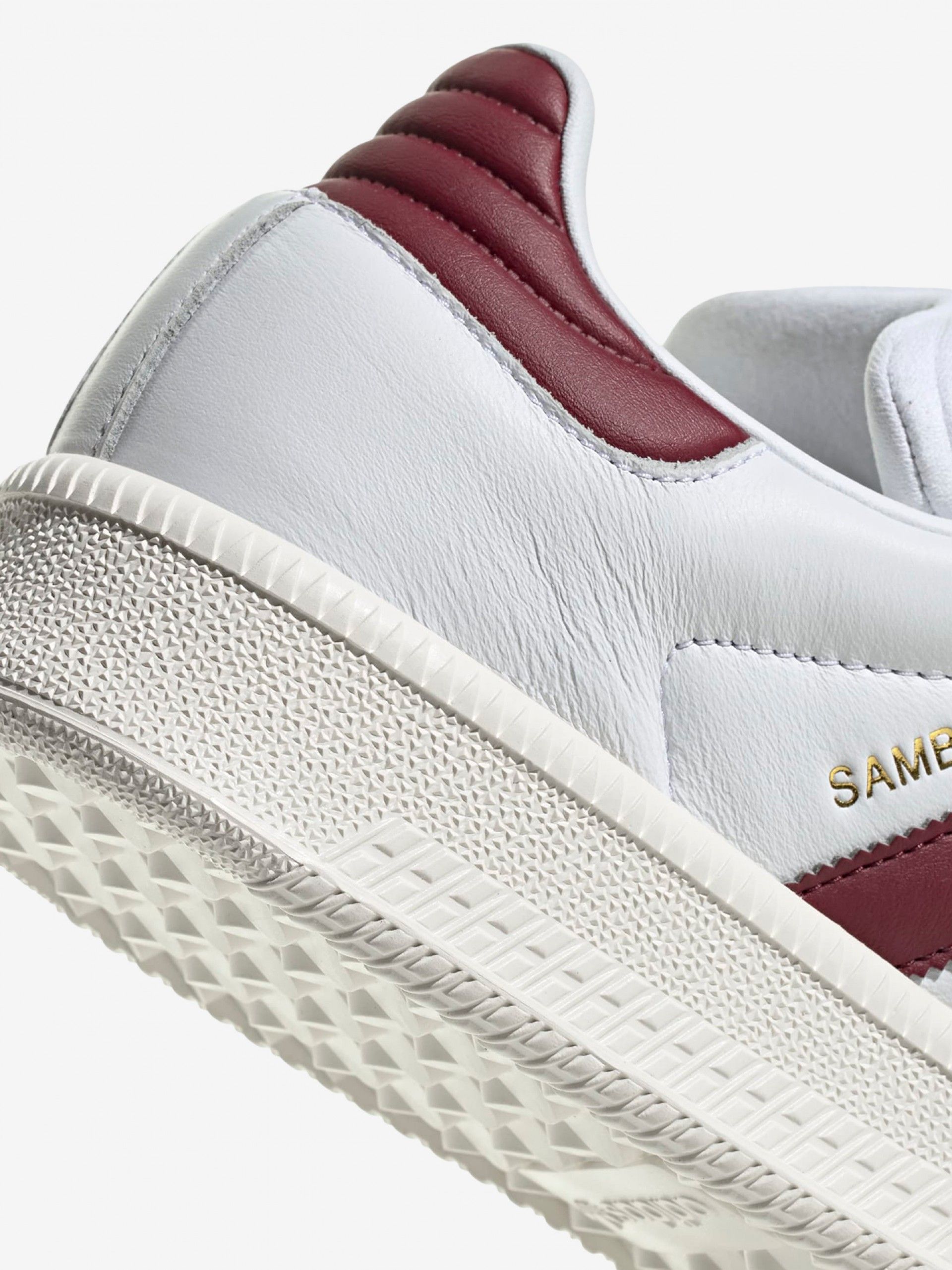 Sapatilhas Adidas Samba XLG Brancas e Bordeaux