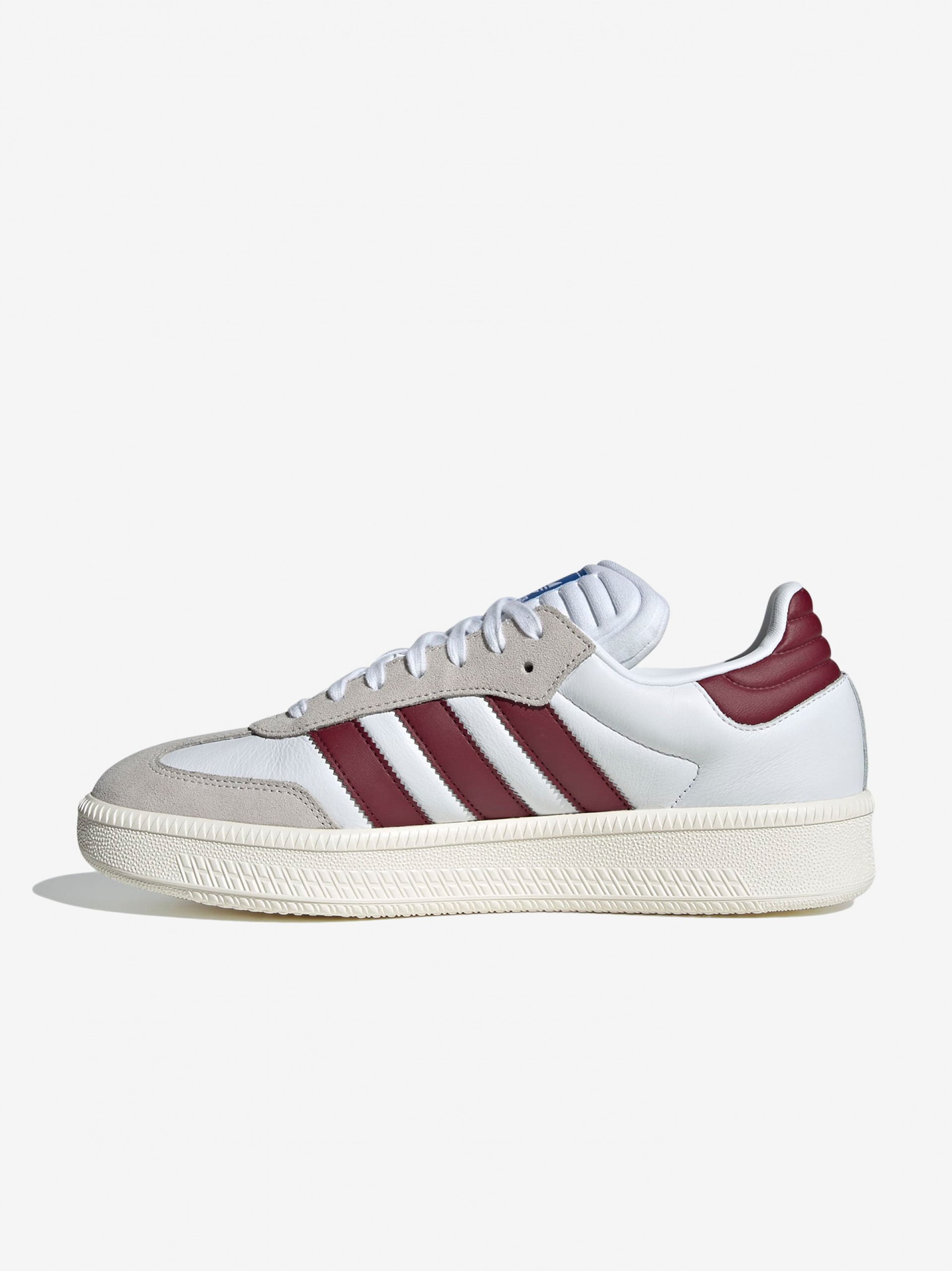Sapatilhas Adidas Samba XLG Brancas e Bordeaux