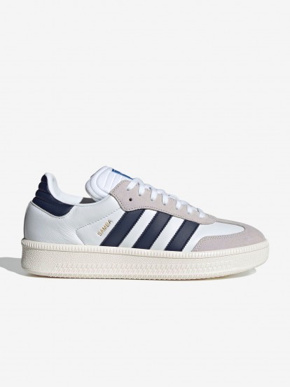 Adidas Samba XLG White and Blue Sneakers