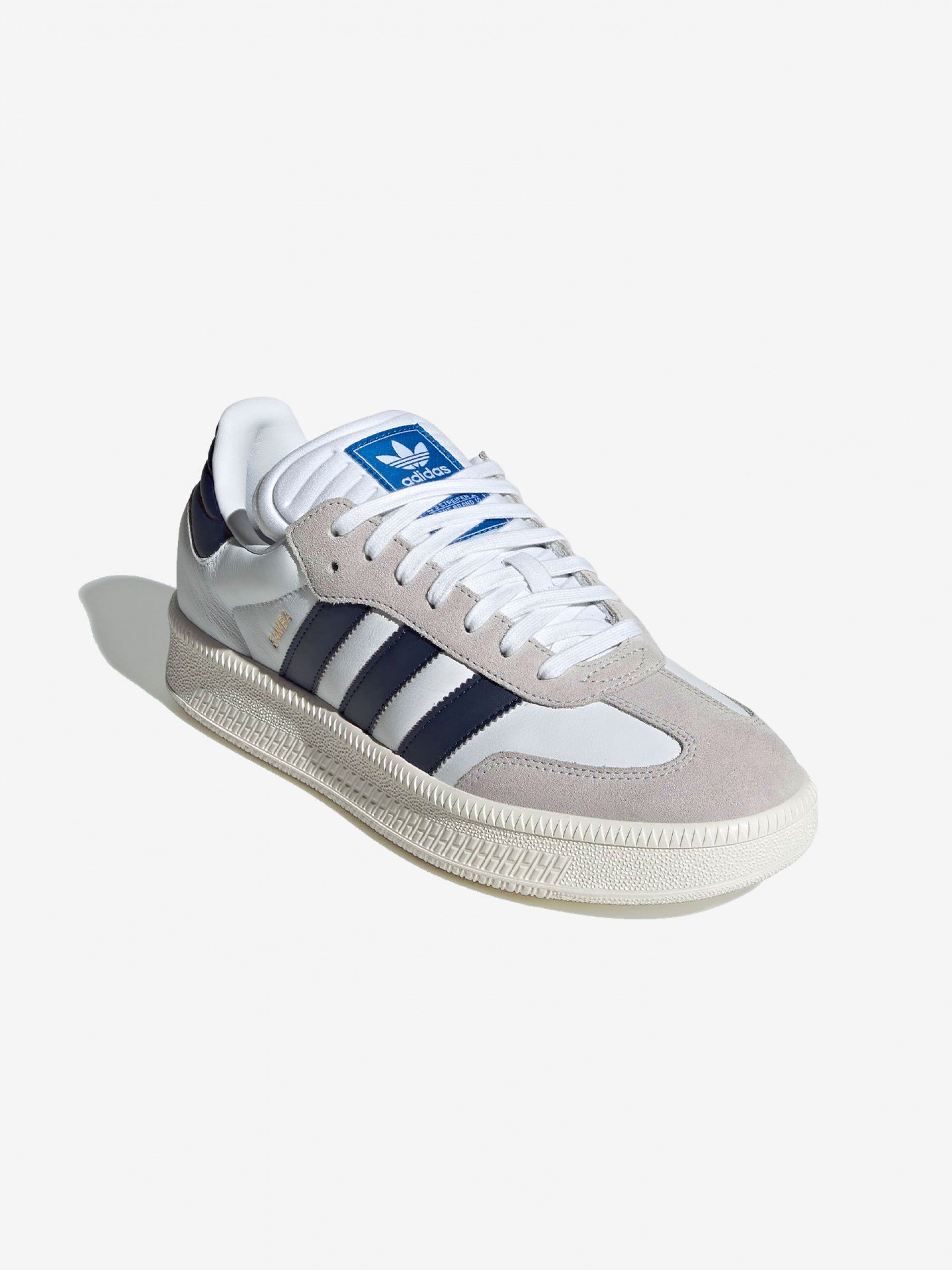Sapatilhas Adidas Samba XLG Brancas e Azuis