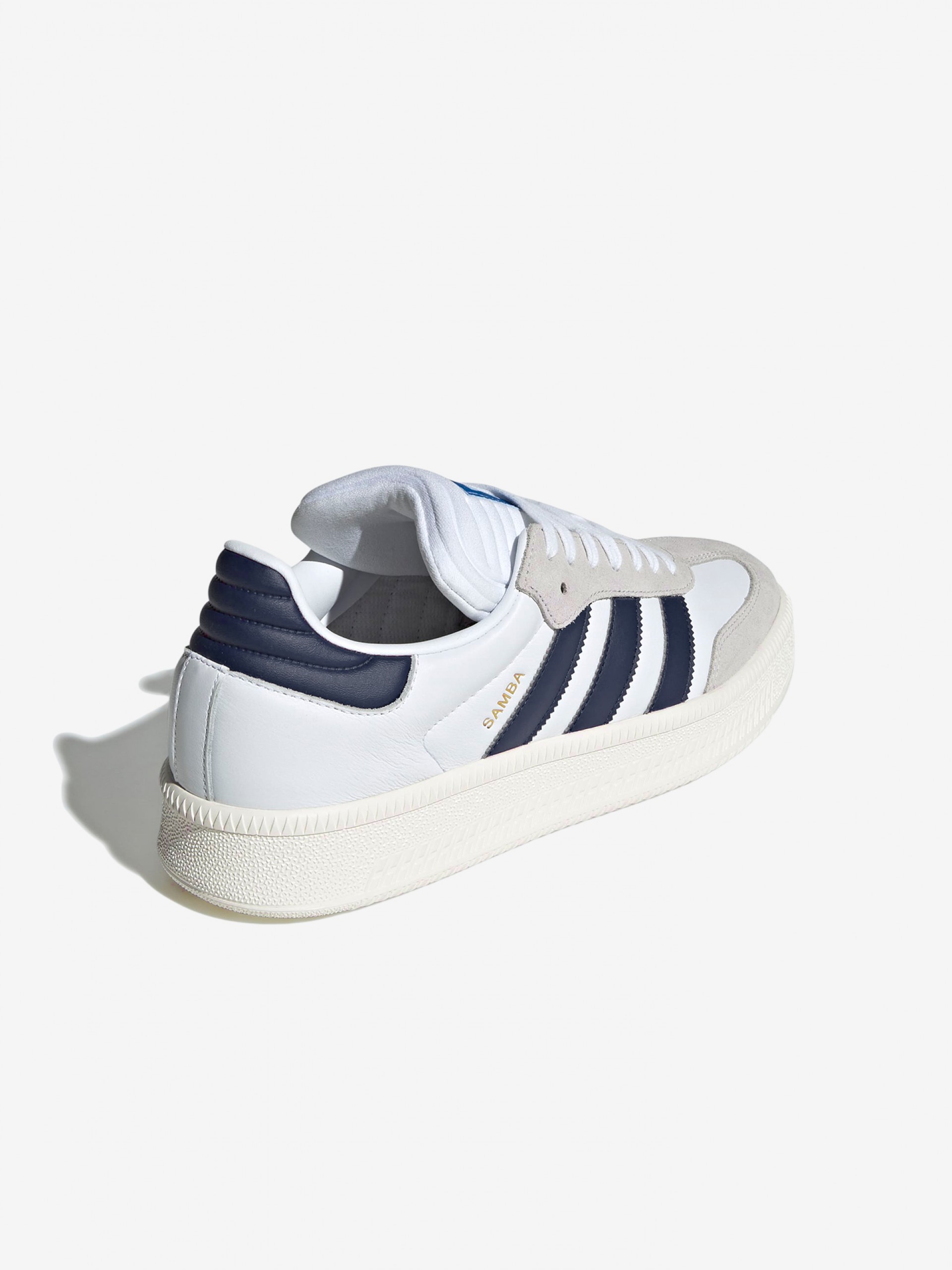 Sapatilhas Adidas Samba XLG Brancas e Azuis