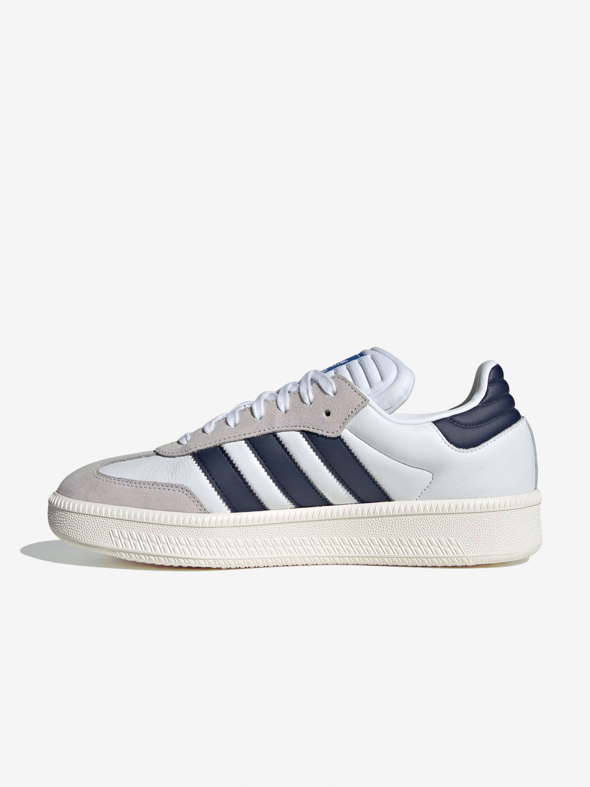 Sapatilhas Adidas Samba XLG Brancas e Azuis