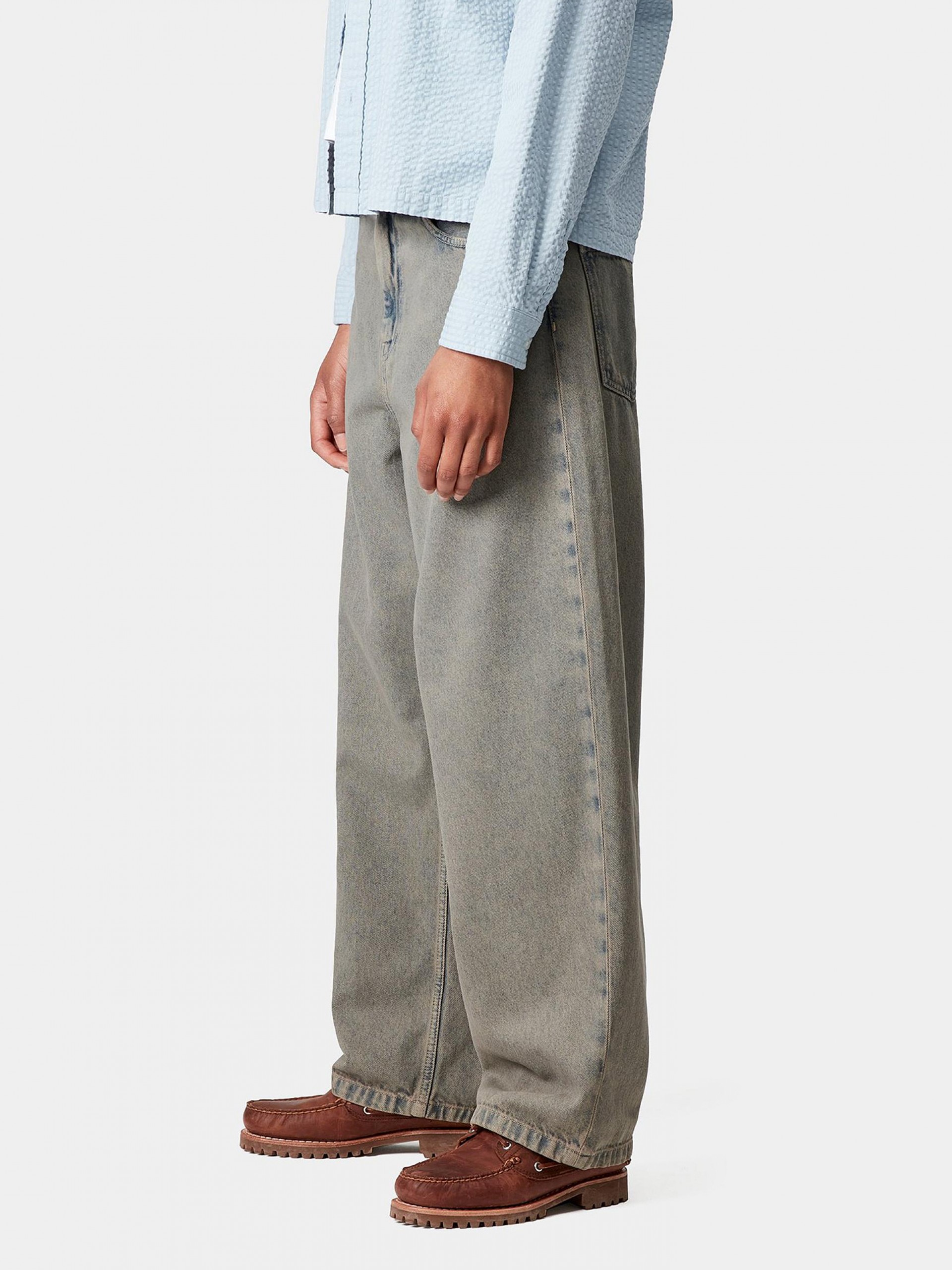 Calças de Ganga Carhartt WIP Brandon W Azuis