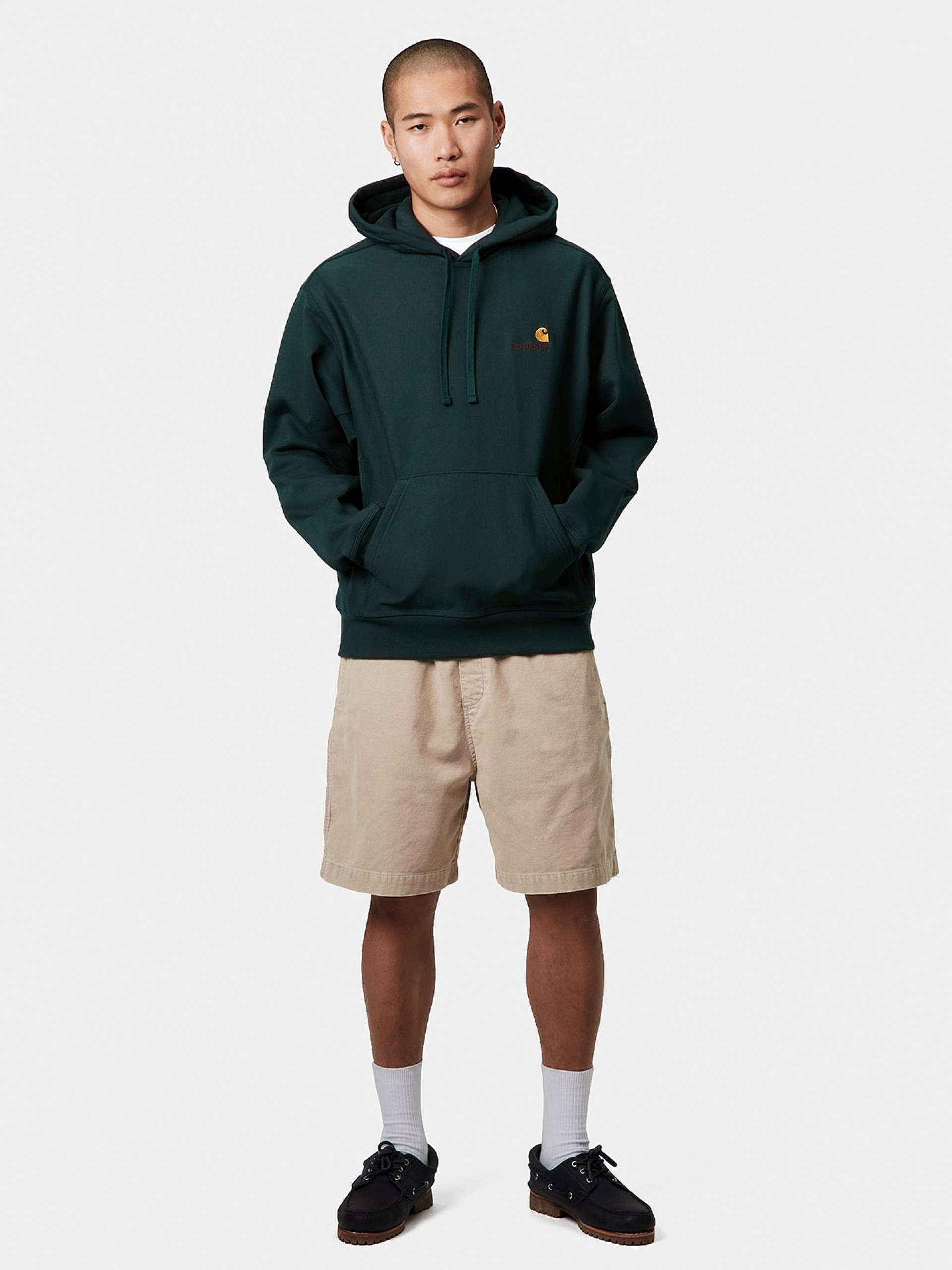 Camisola com Capuz Carhartt WIP American Script Verde