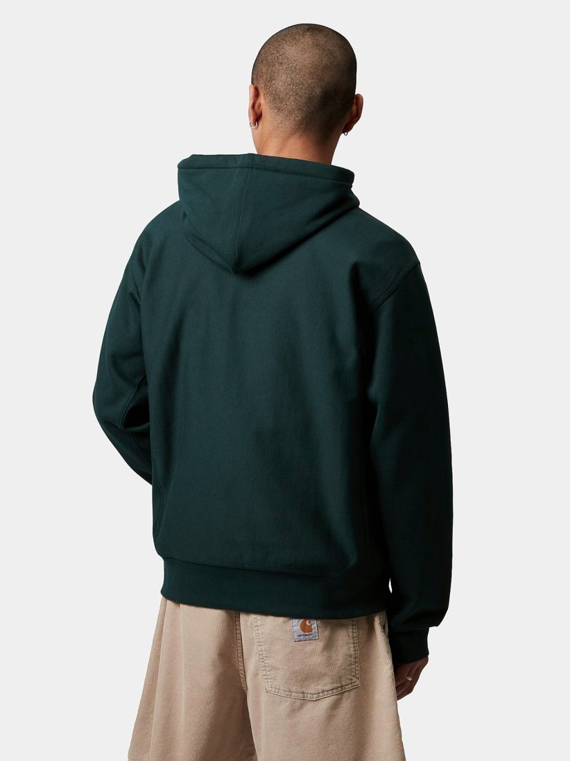 Carhartt WIP American Script Green Hoodie
