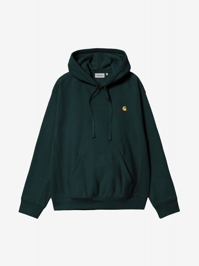Carhartt WIP American Script Green Hoodie