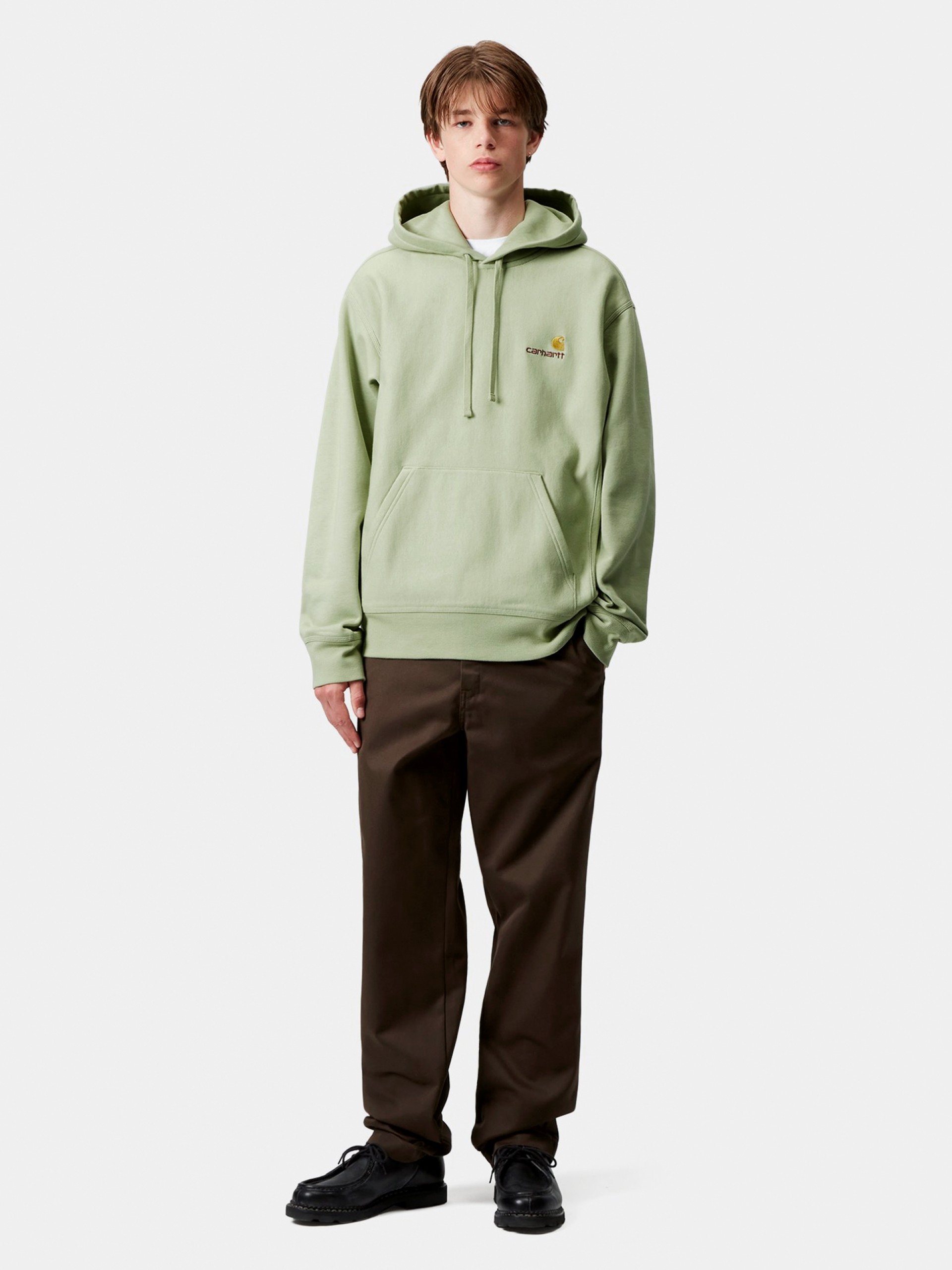 Carhartt WIP American Script Green Hoodie
