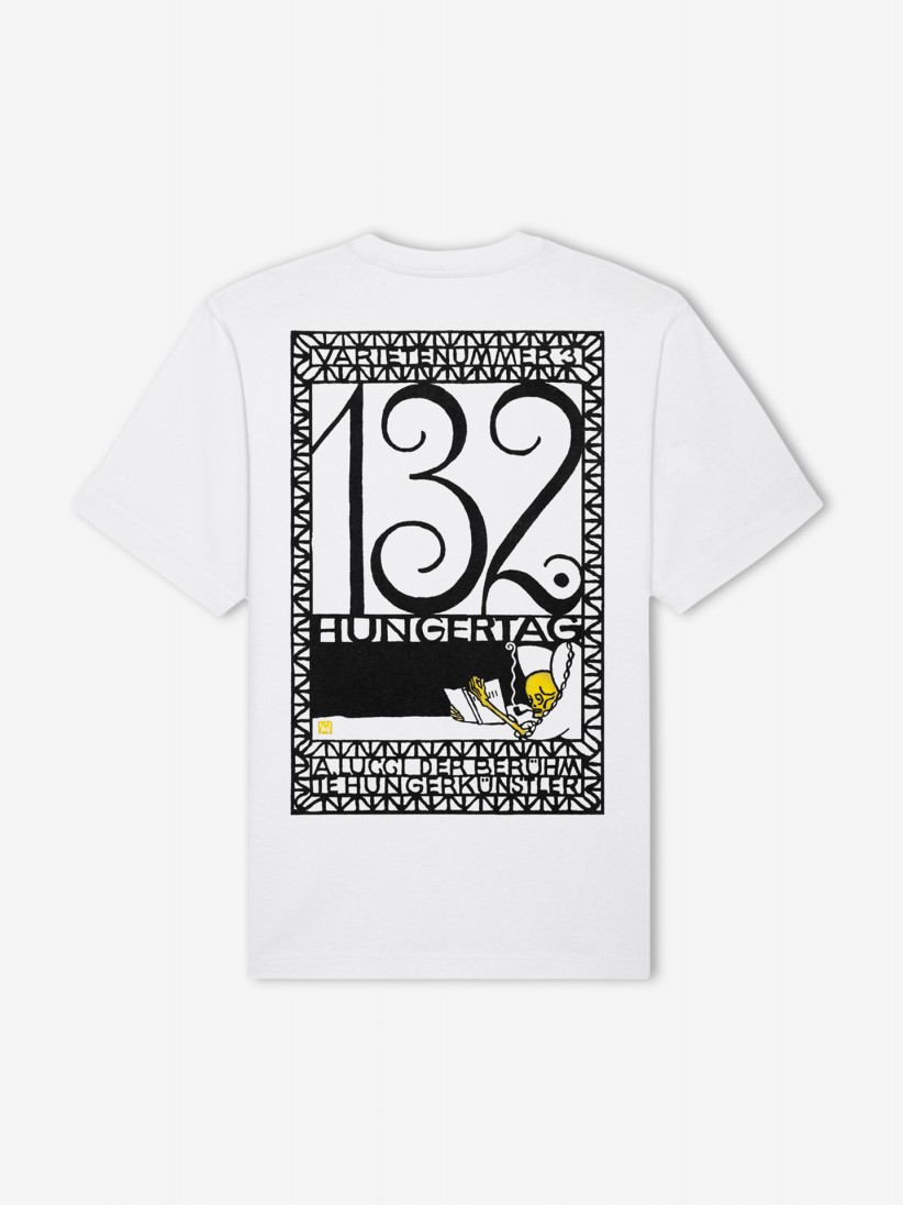 T-shirt Hopera 132nd Day of Fasting, A. Lucci the Famous Hunger Artist by Moriz Jung. (1907) Branca