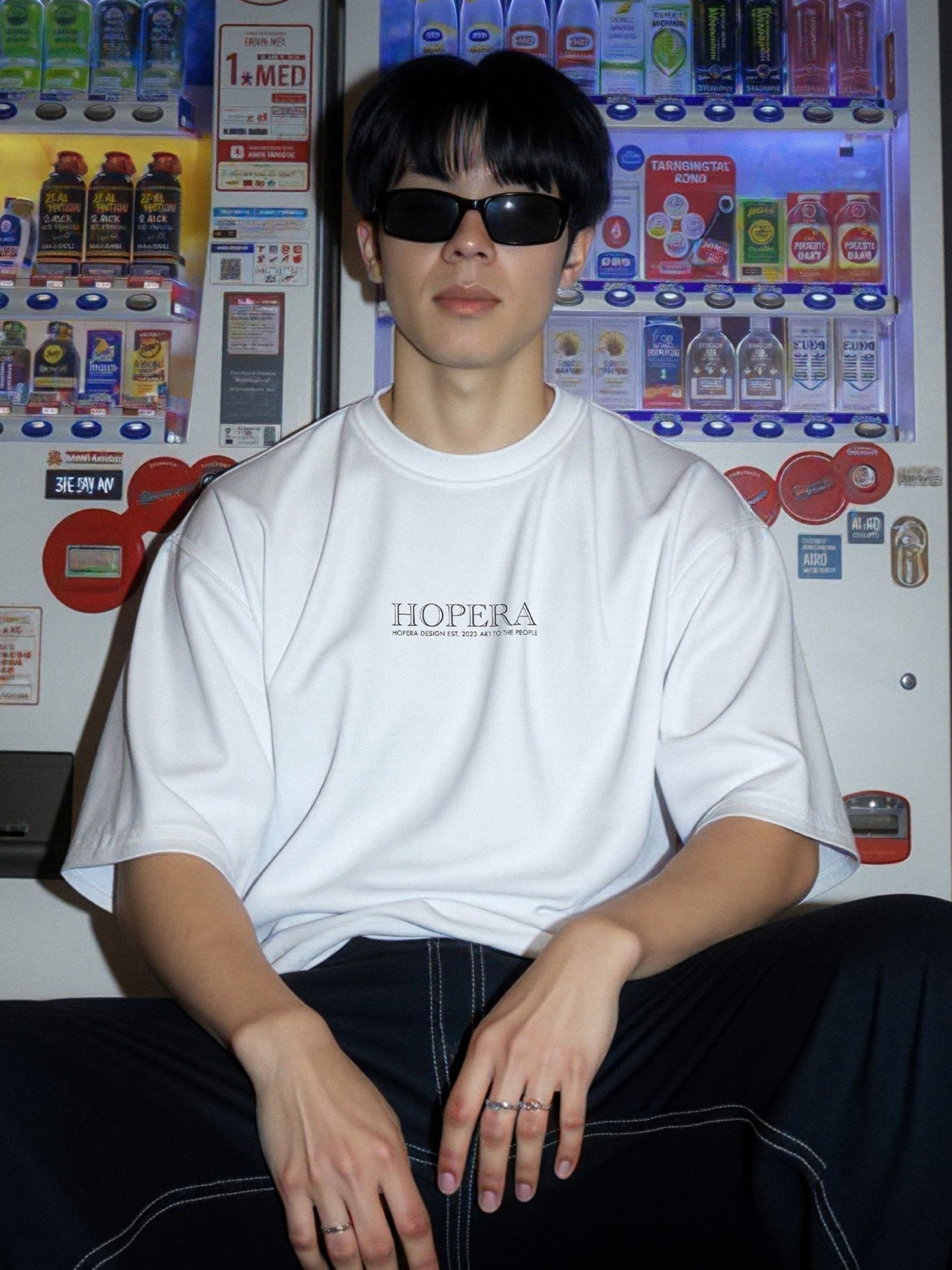 T-shirt Hopera The Actor Ichikawa Sadanji I Als Fukashichi by Toyohara Kunichika (1883) Branca