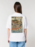 T-shirt Hopera Returning Sails by Utagawa Kuniyoshi (1846) Branca