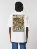 T-shirt Hopera Returning Sails by Utagawa Kuniyoshi (1846) Branca