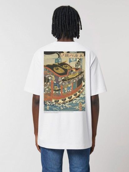 Hopera Returning Sails by Utagawa Kuniyoshi (1846) White T-shirt