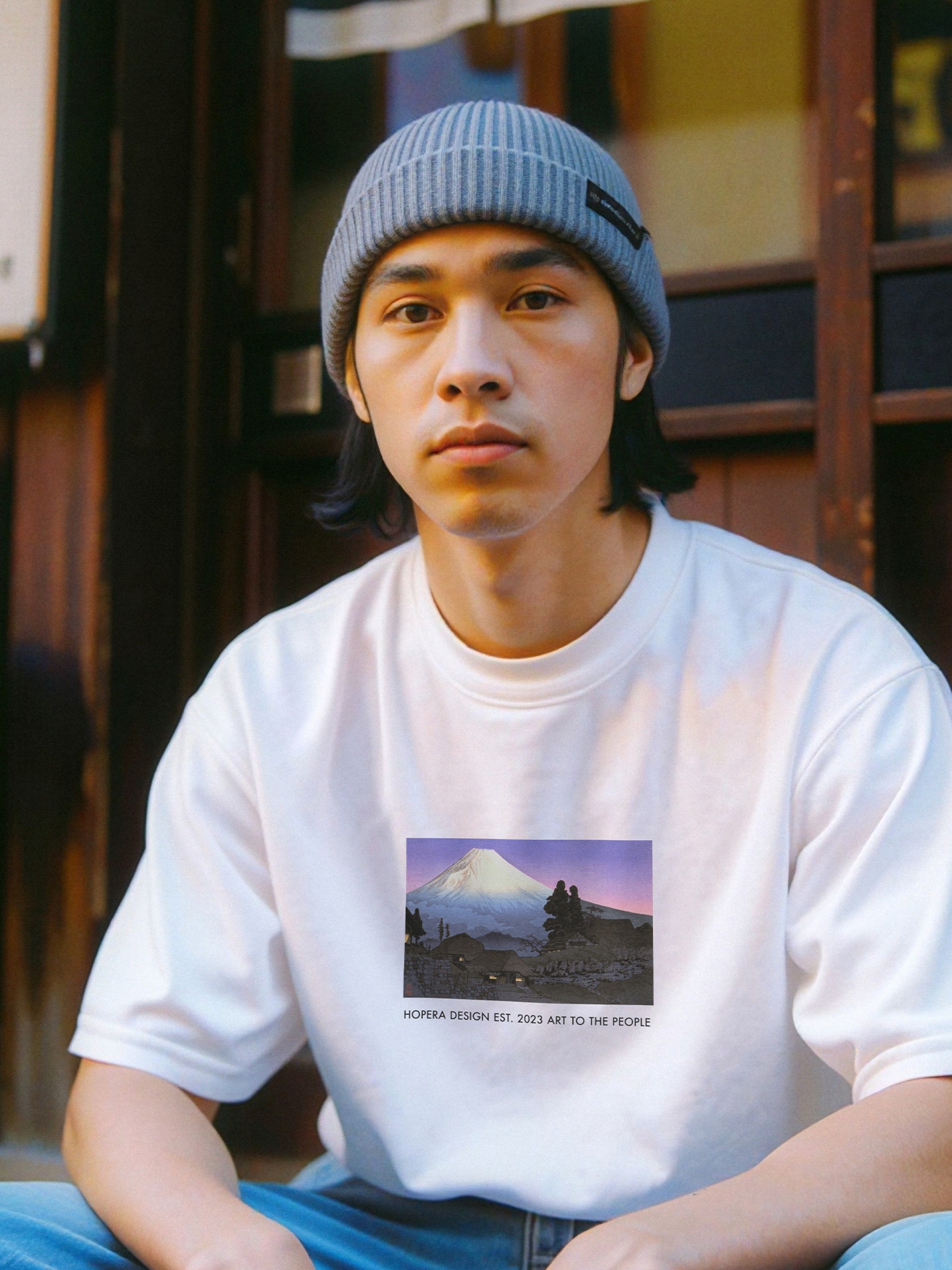 Hopera Mikuho (Fuji) by Hiroaki Takahashi (20th century) White T-shirt