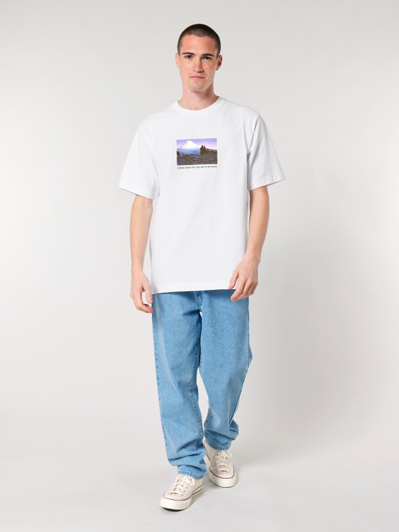 T-shirt Hopera Mikuho (Fuji) by Hiroaki Takahashi (20th century) Branca