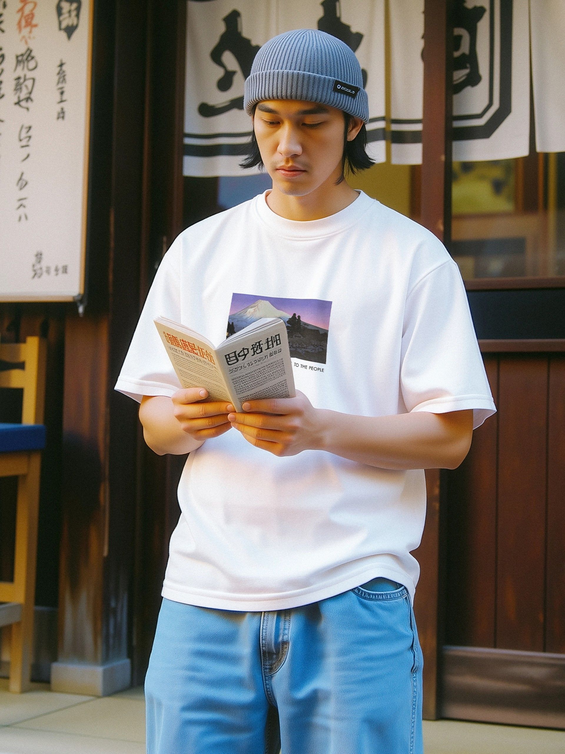 Hopera Mikuho (Fuji) by Hiroaki Takahashi (20th century) White T-shirt