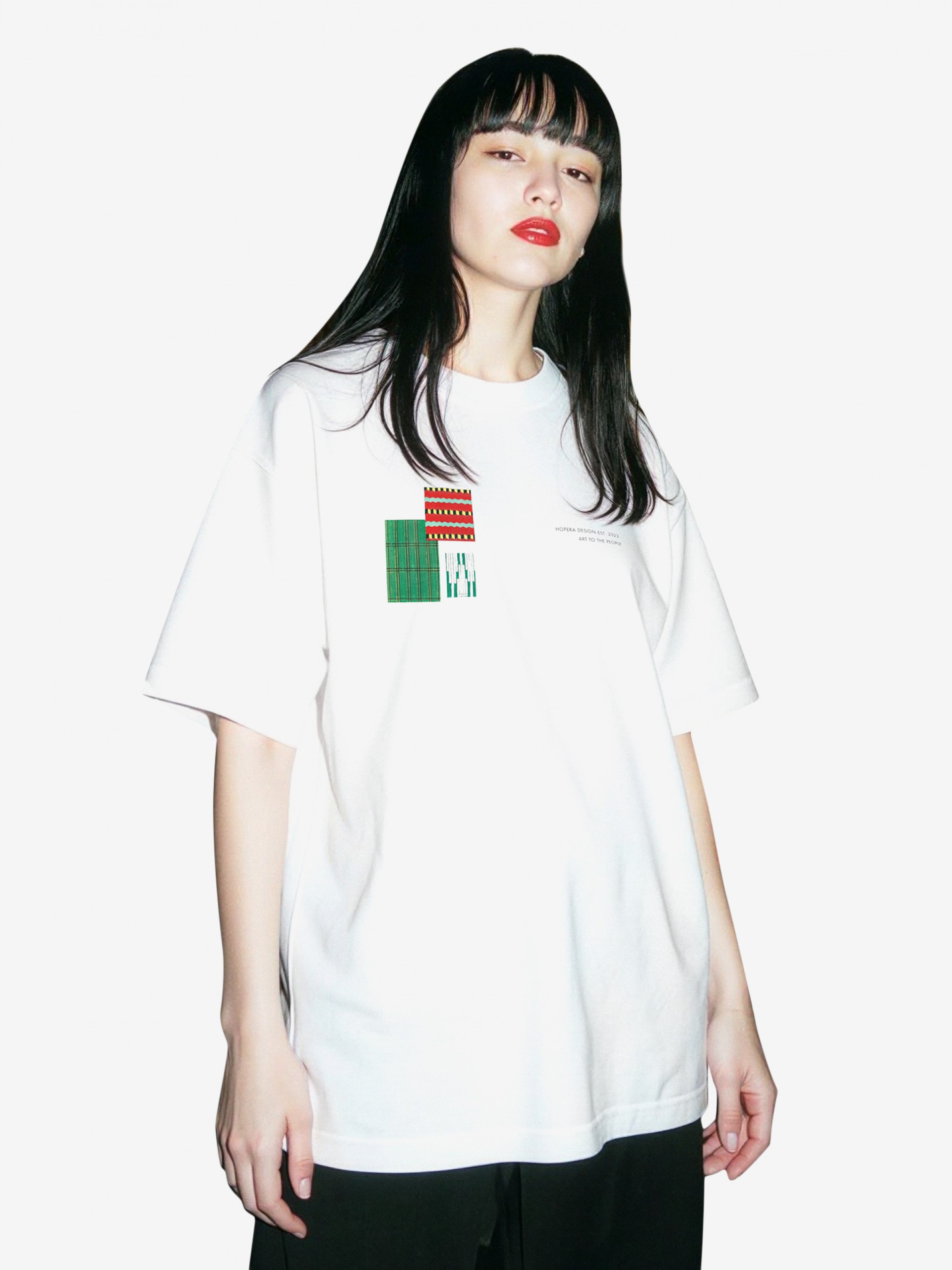 Camiseta Hopera Modern Japanese Textile Patterns by Furuya Korin (1904) Blanca