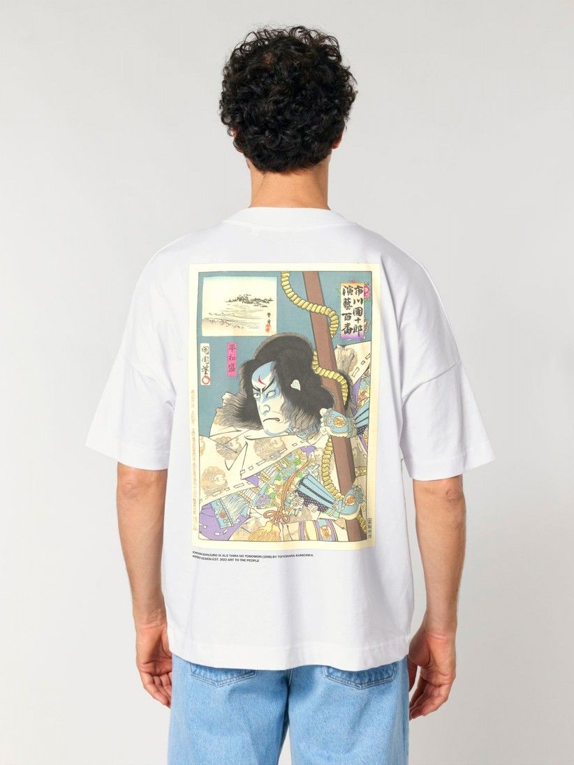 Hopera Ichikawa Danjuro IX Als Taira No Tomomori by Toyohara Kunichika (1898) White T-shirt