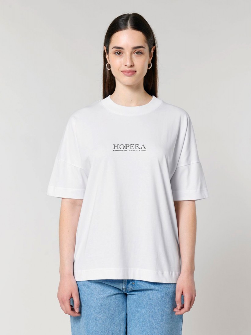 T-shirt Hopera 16th and 17th Century Ornament Plate by Albert Racinet (1888) Branca