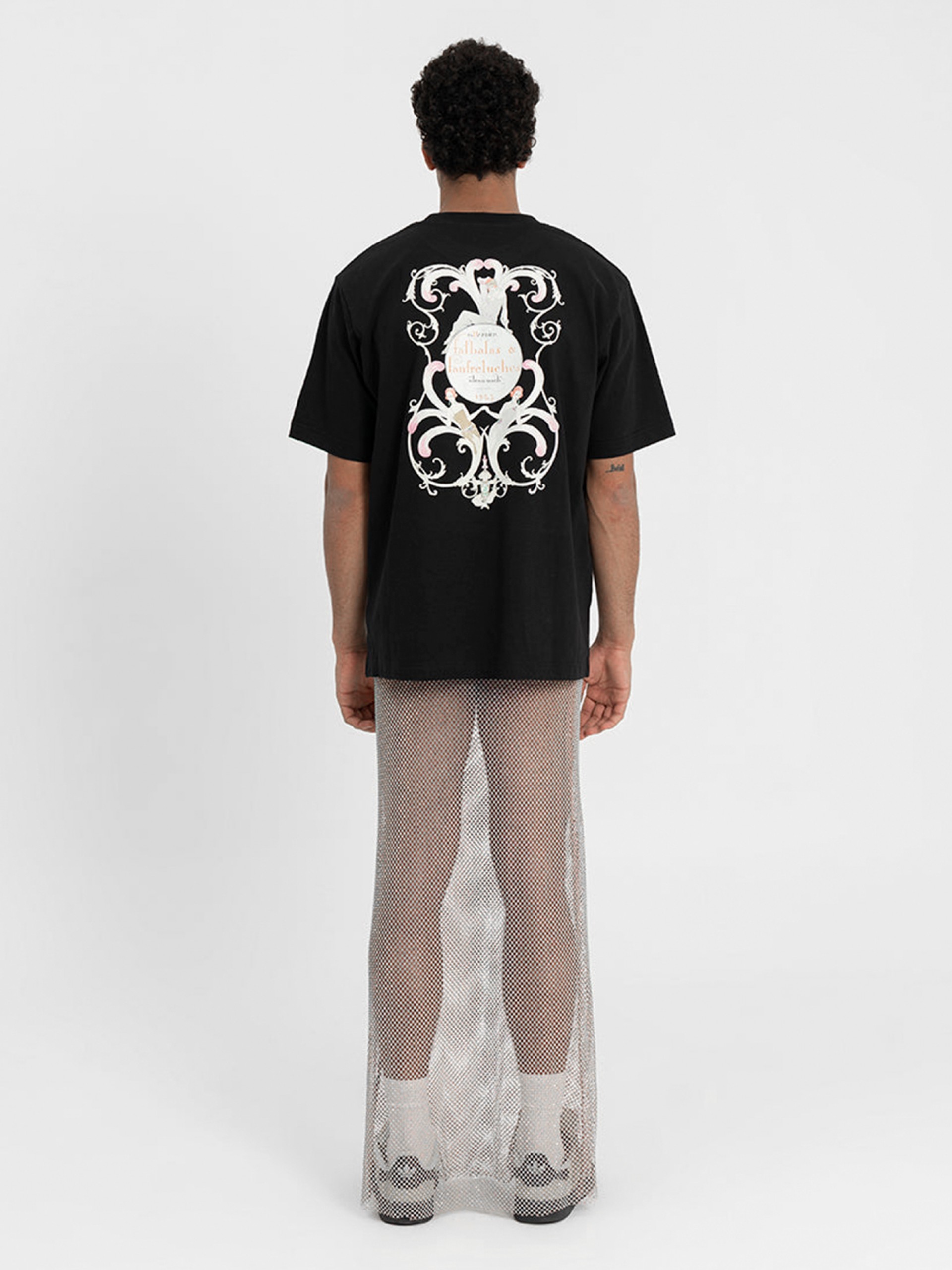 T-shirt Hopera Falbalas et Fanfreluches by George Barbier (1923) Preta