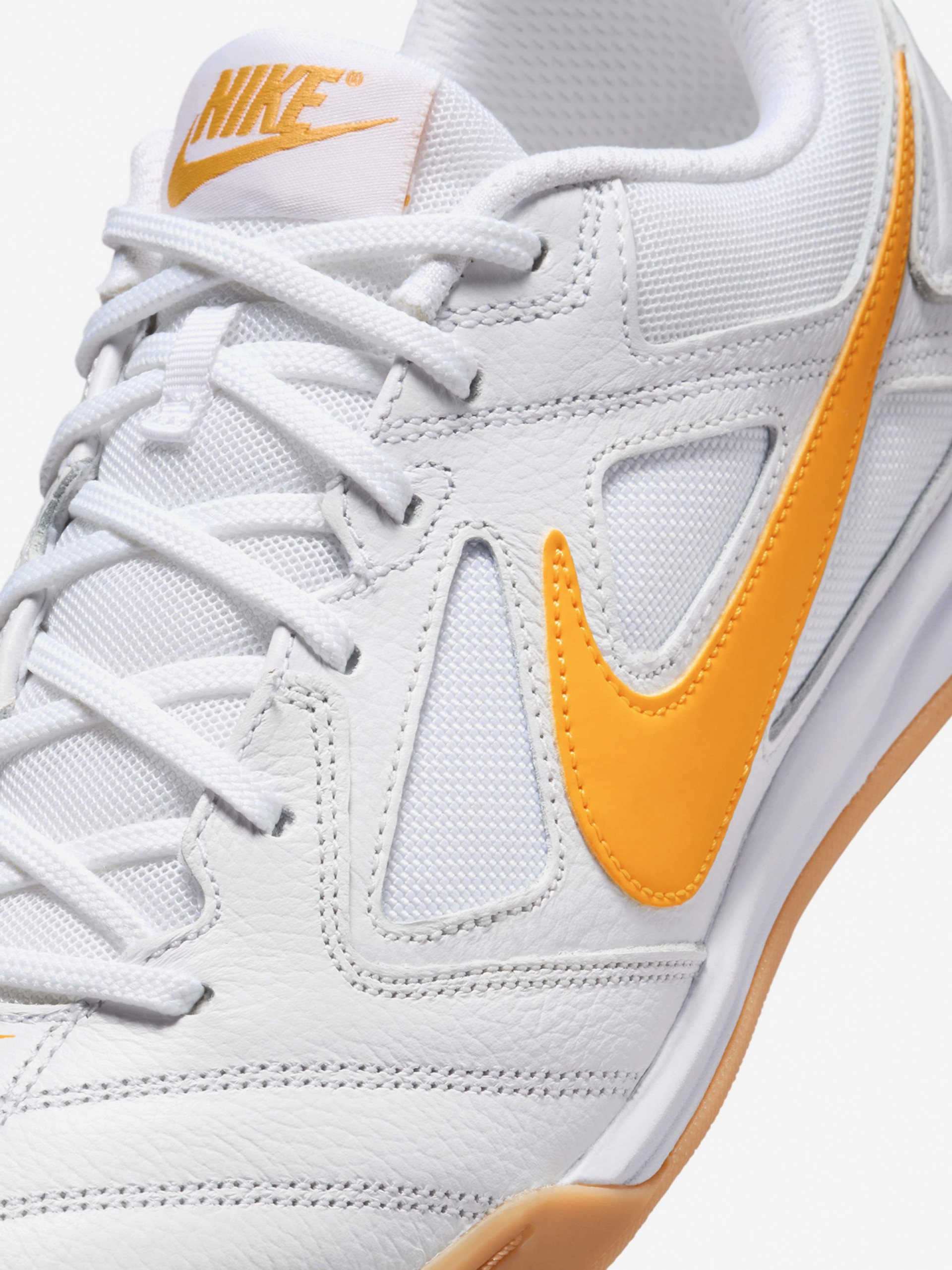 Nike Gato White and Orange Junior Sneakers