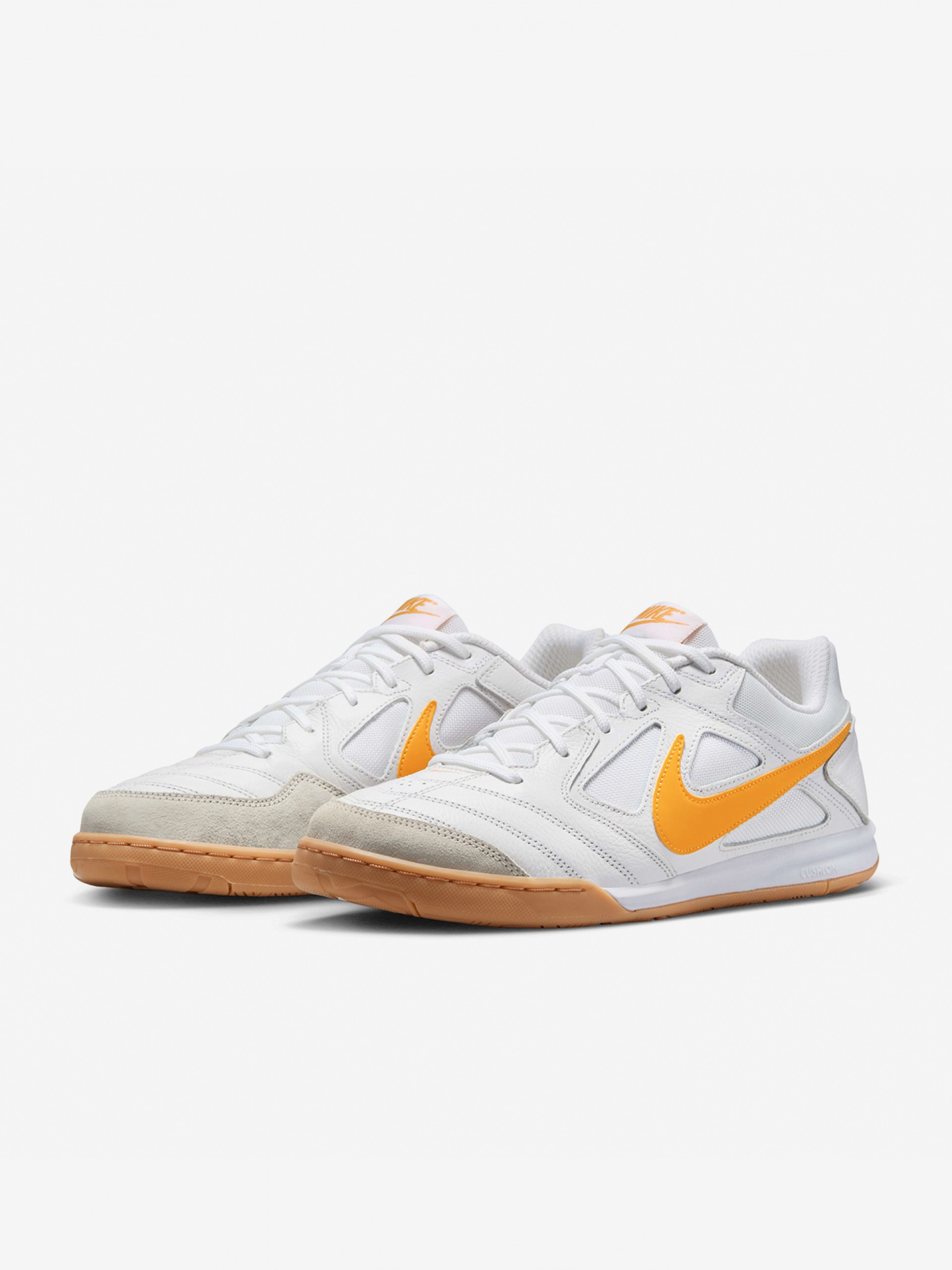 Sapatilhas Nike Gato Brancas e Laranja Júnior