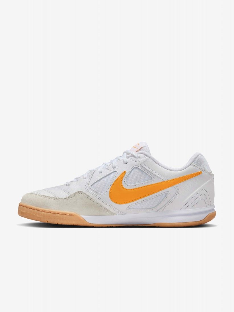 Sapatilhas Nike Gato Brancas e Laranja Jnior