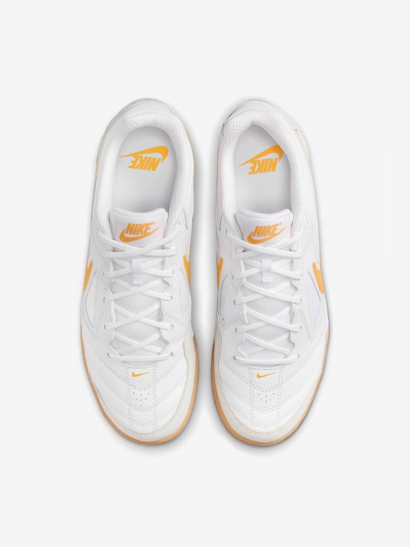 Sapatilhas Nike Gato Brancas e Laranja Jnior