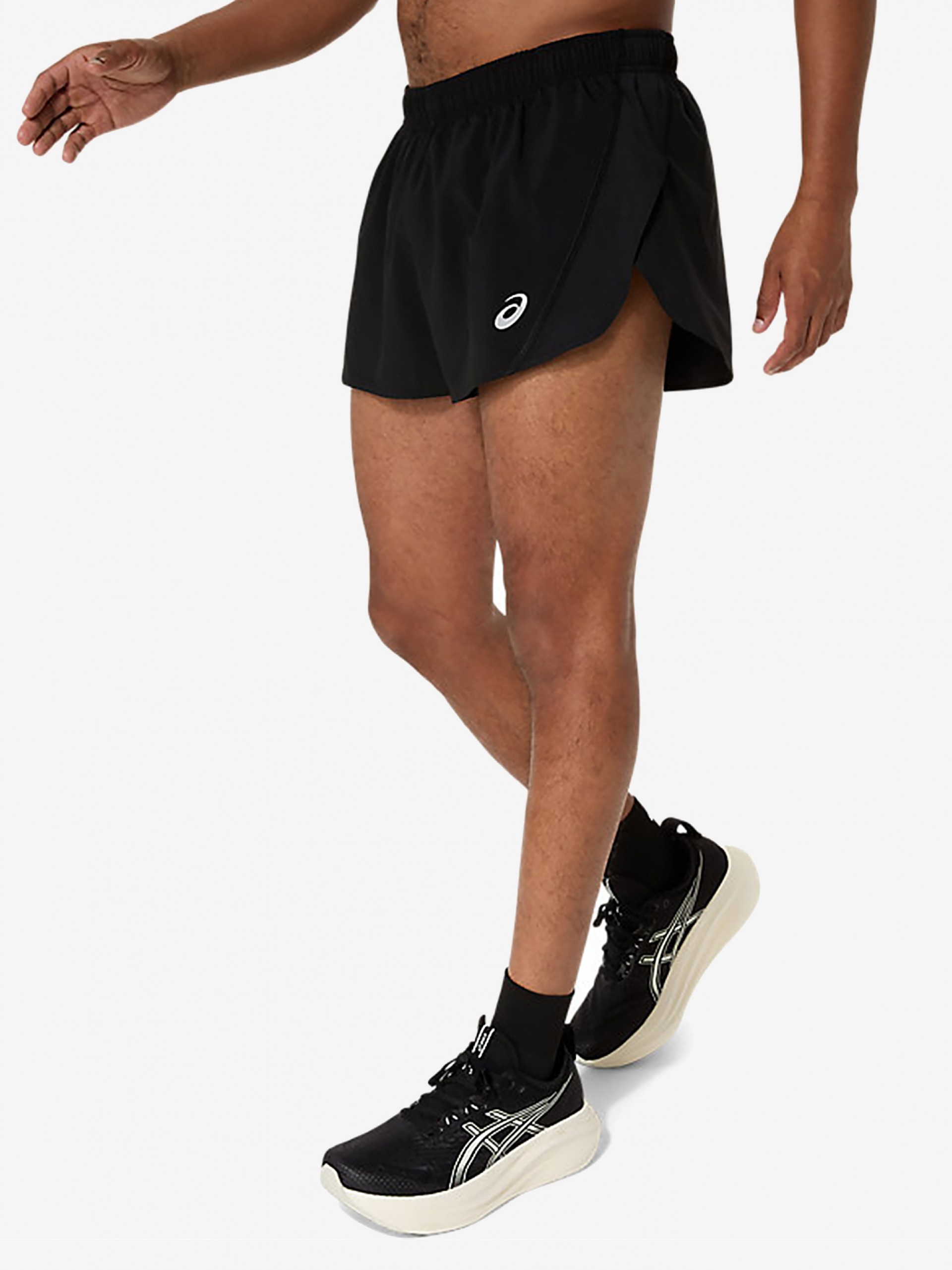Calções de Running Asics Core Split Pretos