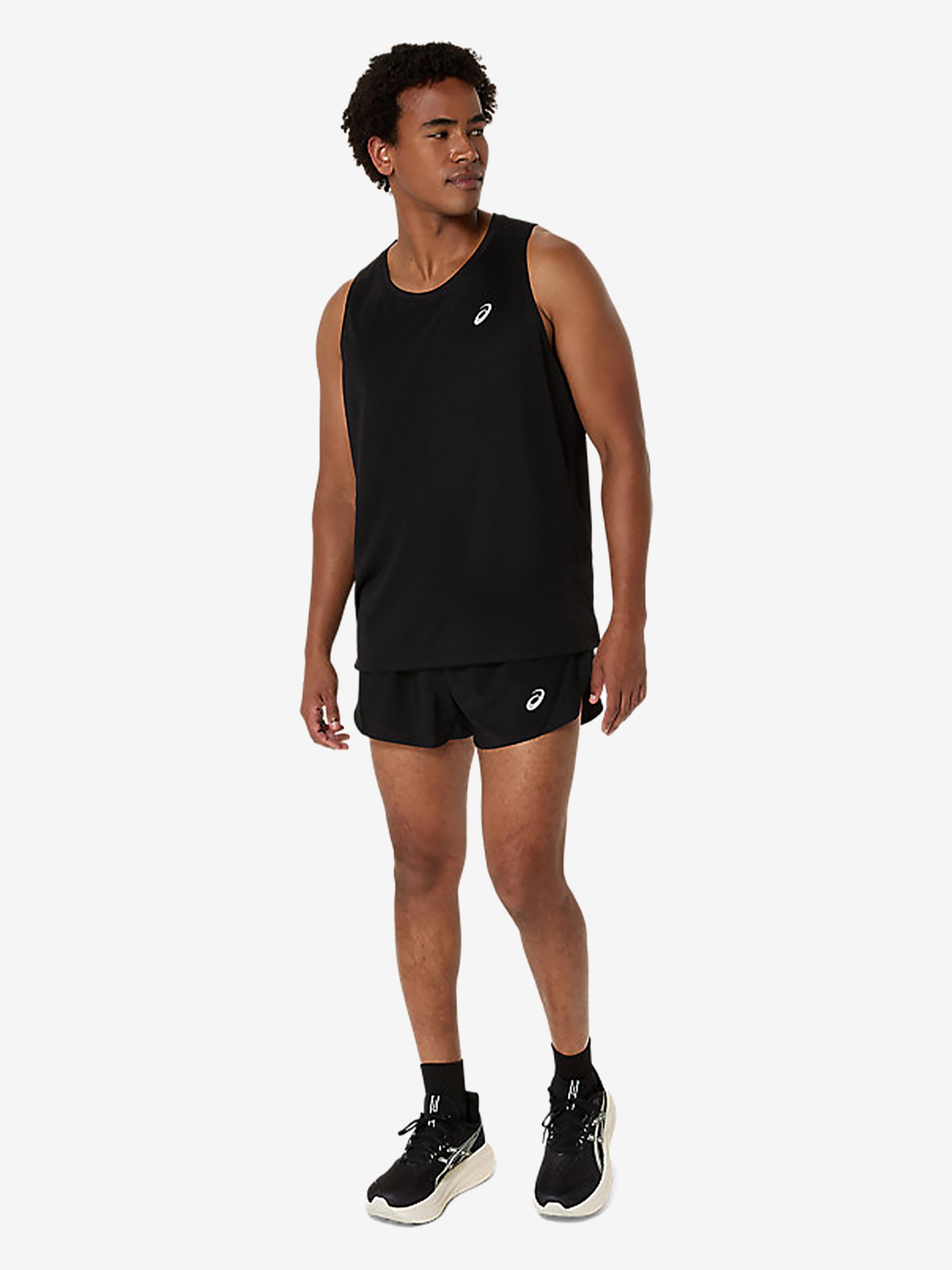 Calções de Running Asics Core Split Pretos