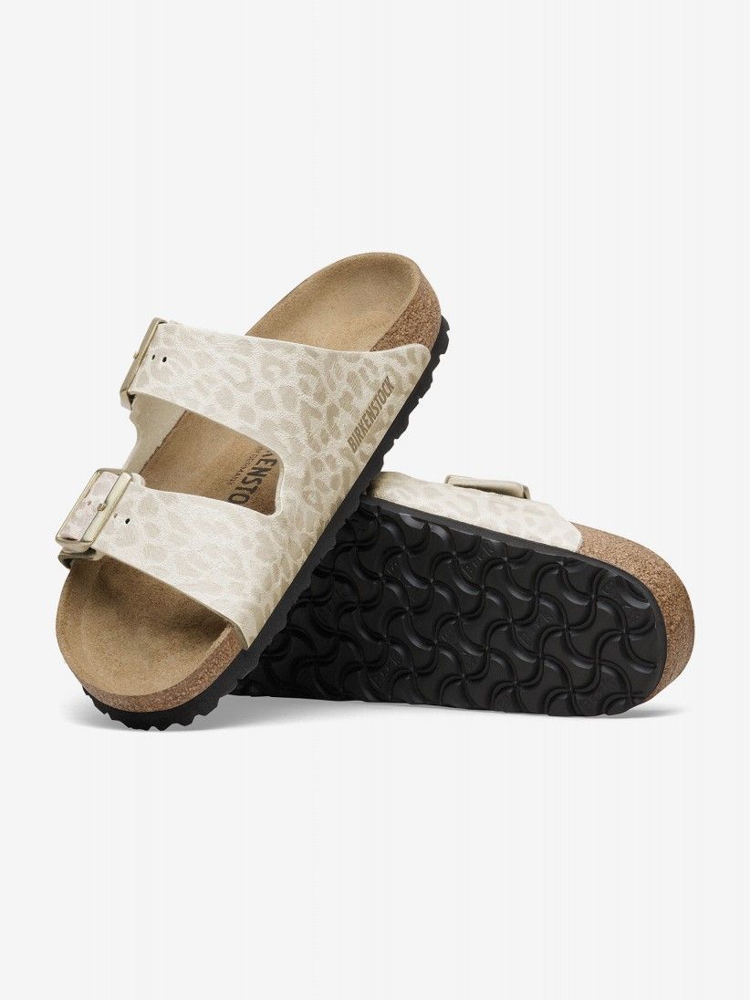 Birkenstock Arizona Synthetic Beige Slides