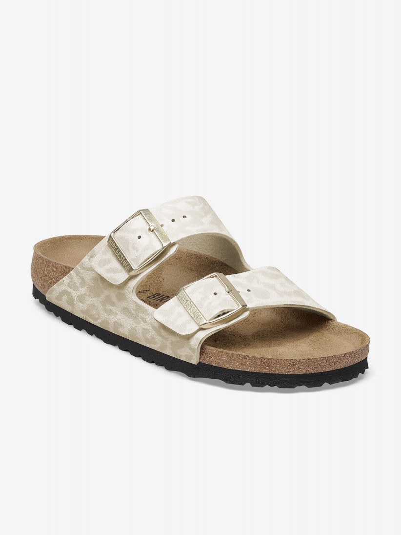 Birkenstock Arizona Synthetic Beige Slides