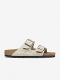Birkenstock Arizona Synthetic Beige Slides