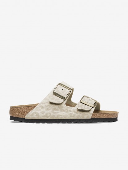 Birkenstock Arizona Synthetic Beige Slides