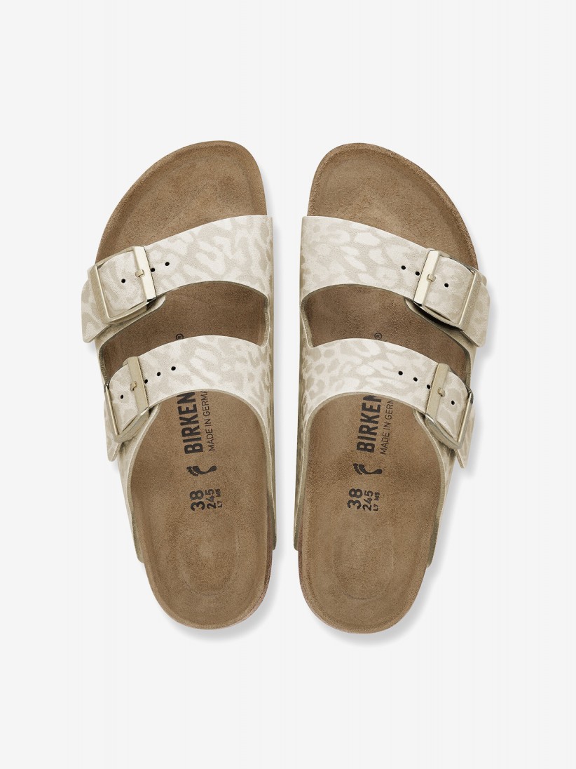 Birkenstock Arizona Synthetic Beige Slides
