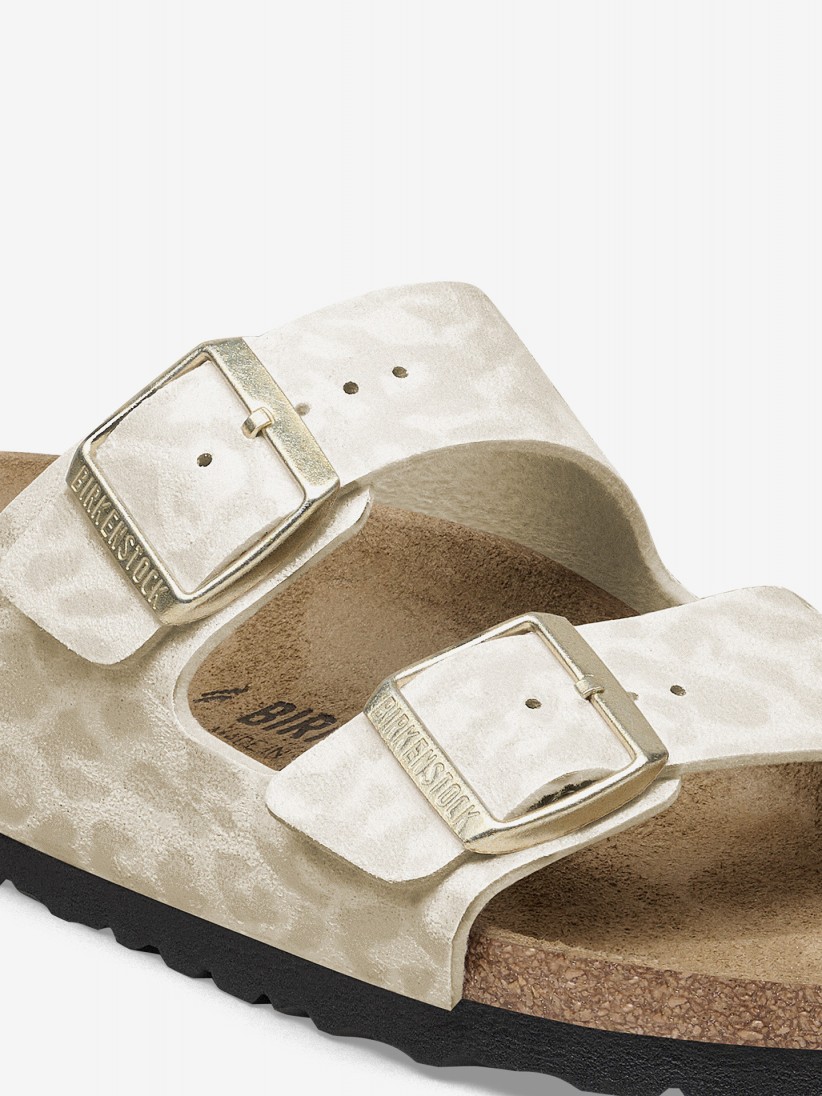 Birkenstock Arizona Synthetic Beige Slides