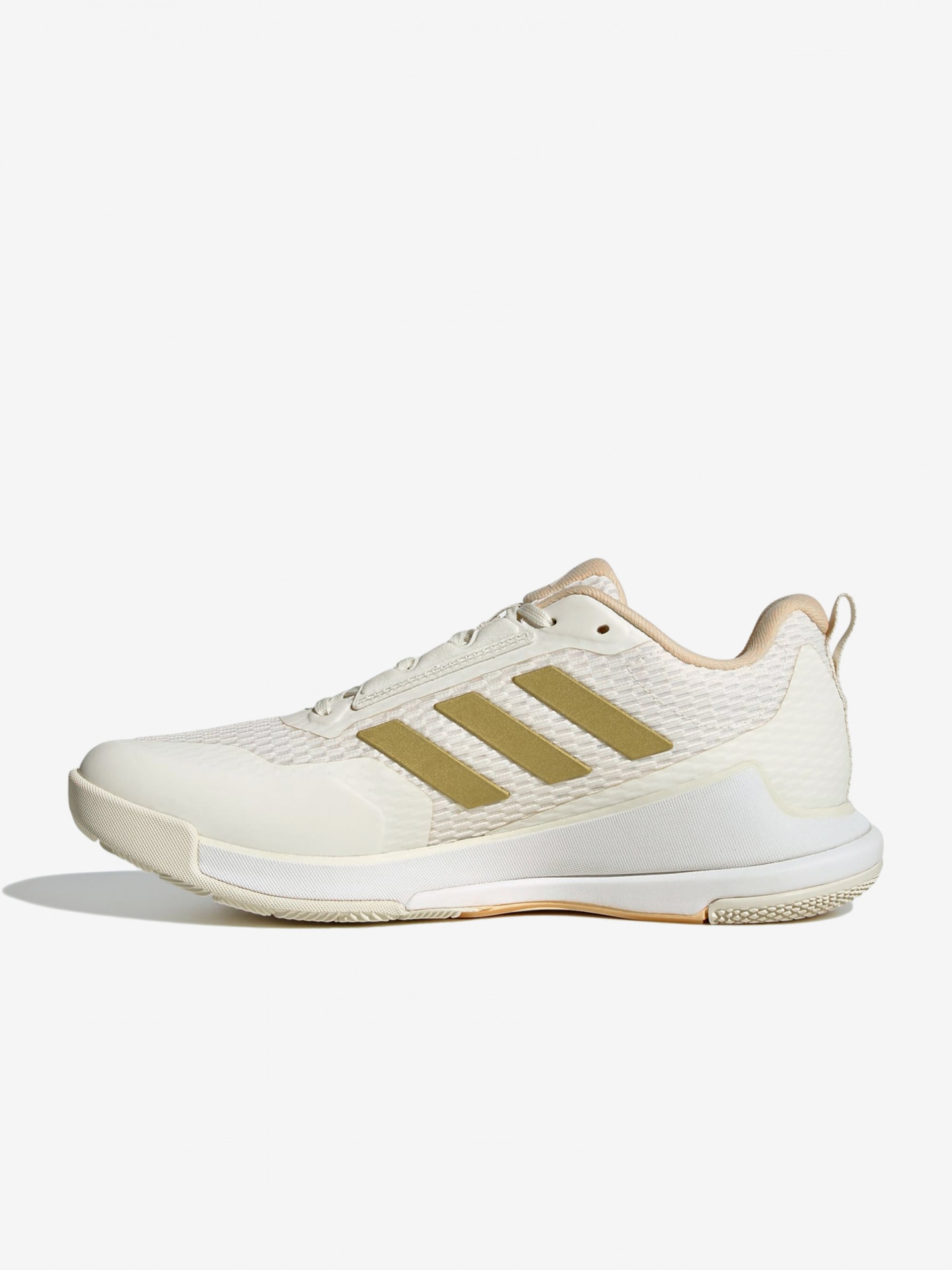 Sapatilhas Adidas Novaflight 2 Padel W Bege e Douradas