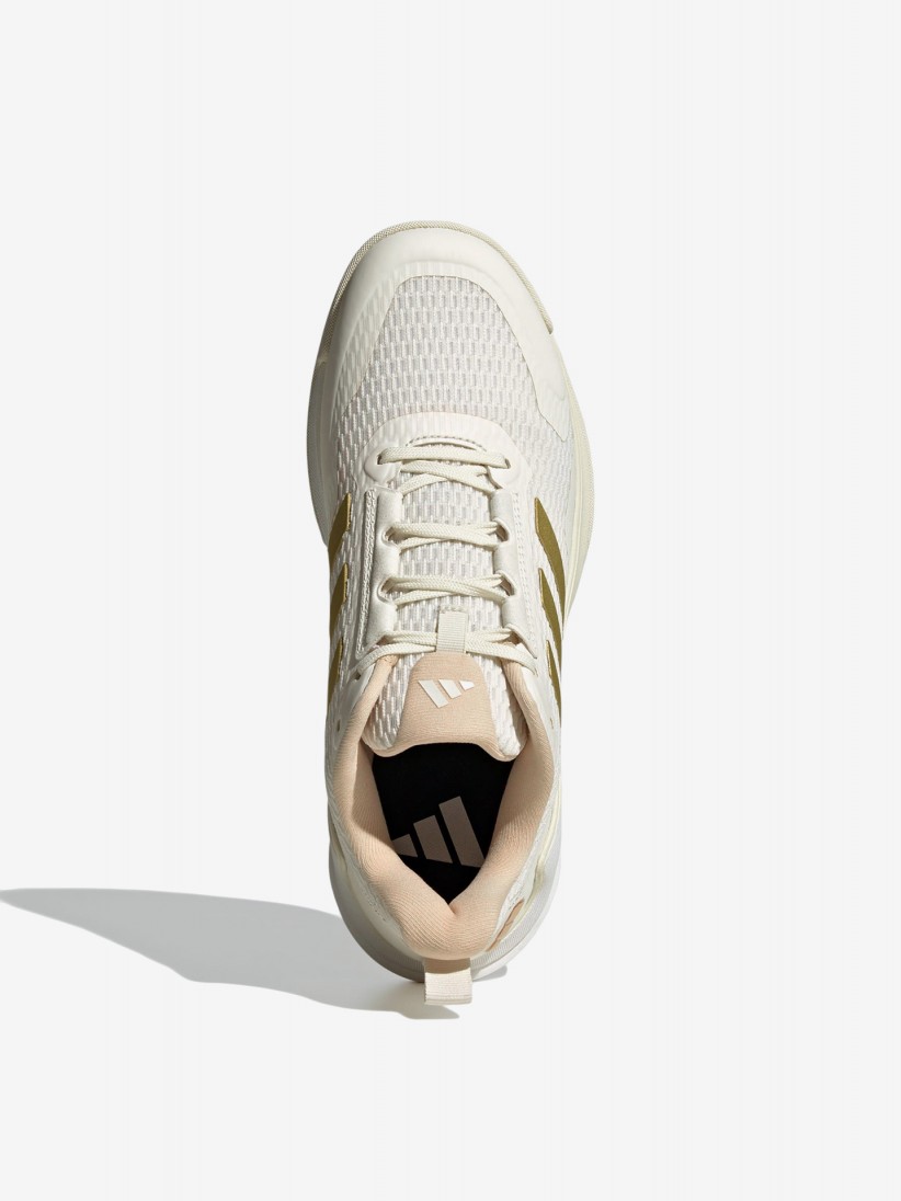 Sapatilhas Adidas Novaflight 2 Padel W Bege e Douradas