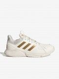 Zapatillas Adidas Court Flight Padel W Beige y Doradas