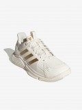 Zapatillas Adidas Court Flight Padel W Beige y Doradas