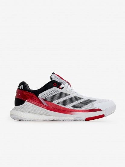 Zapatillas Adidas Boost Crazyquick Padel M Blancas y Rojas