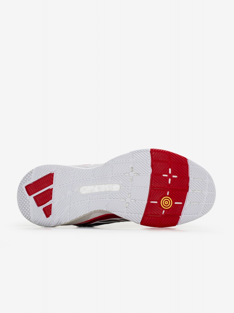 Sapatilhas Adidas Boost Crazyquick Padel M Brancas e Vermelhas