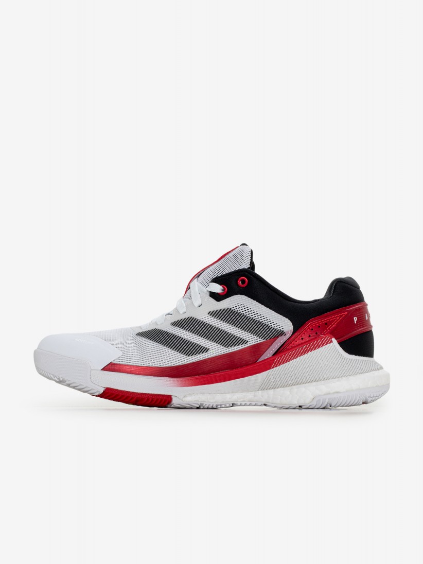 Sapatilhas Adidas Boost Crazyquick Padel M Brancas e Vermelhas