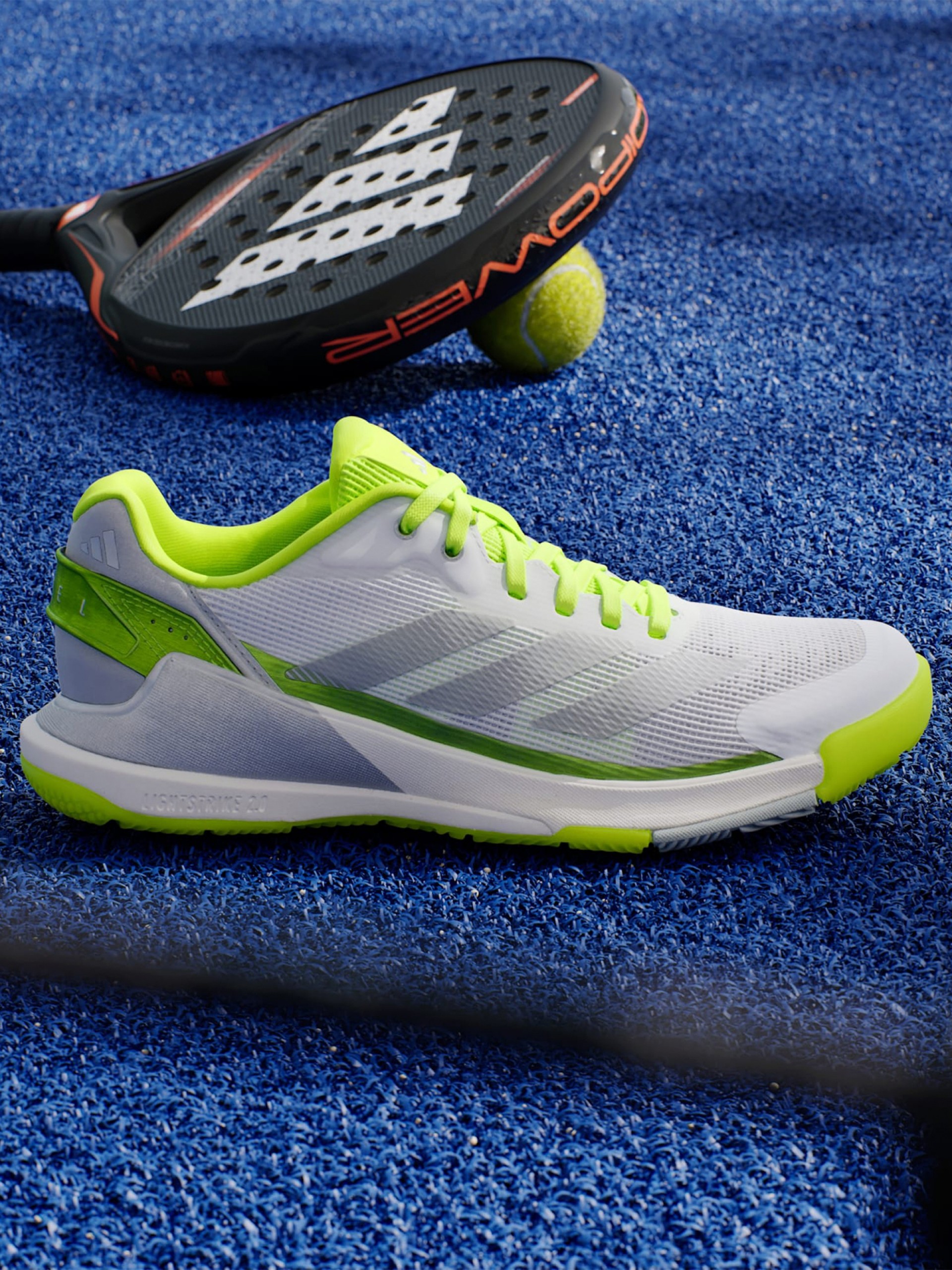 Sapatilhas Adidas Lightstrike Crazyquick Padel W Cinzentas e Verdes