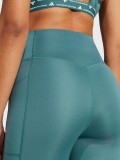 Adidas Optime Essentials Stash Pocket Full-Length Green Training Leggings