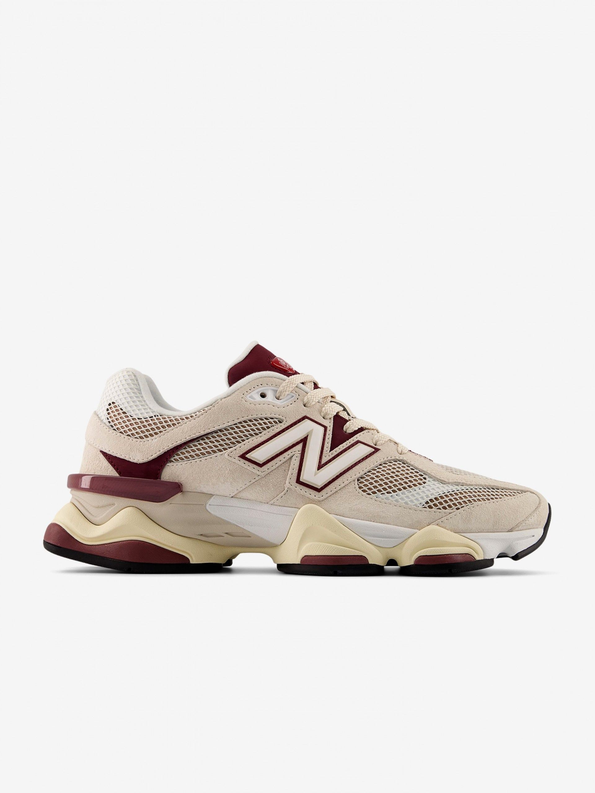 New Balance U9060 V1 Beige and Red Sneakers