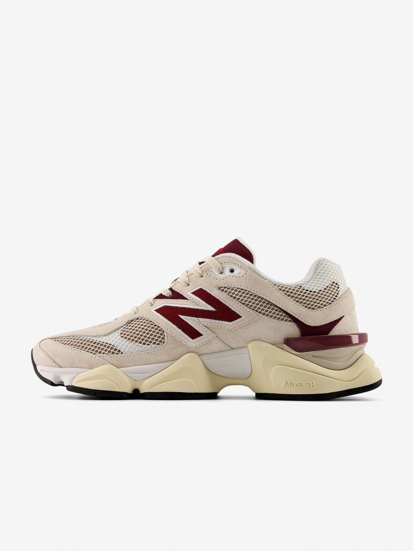 Zapatillas New Balance U9060 V1 Beige y Rojas