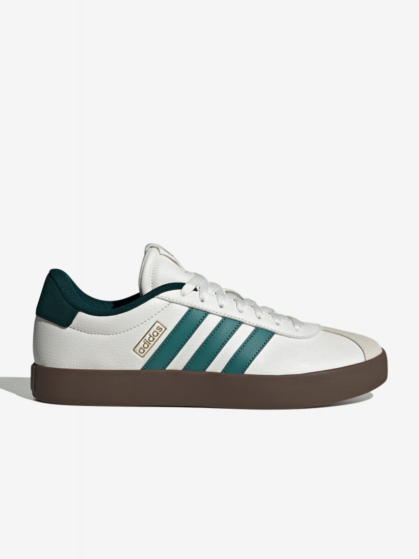 Adidas VL Court 3.0 White and Green Sneakers