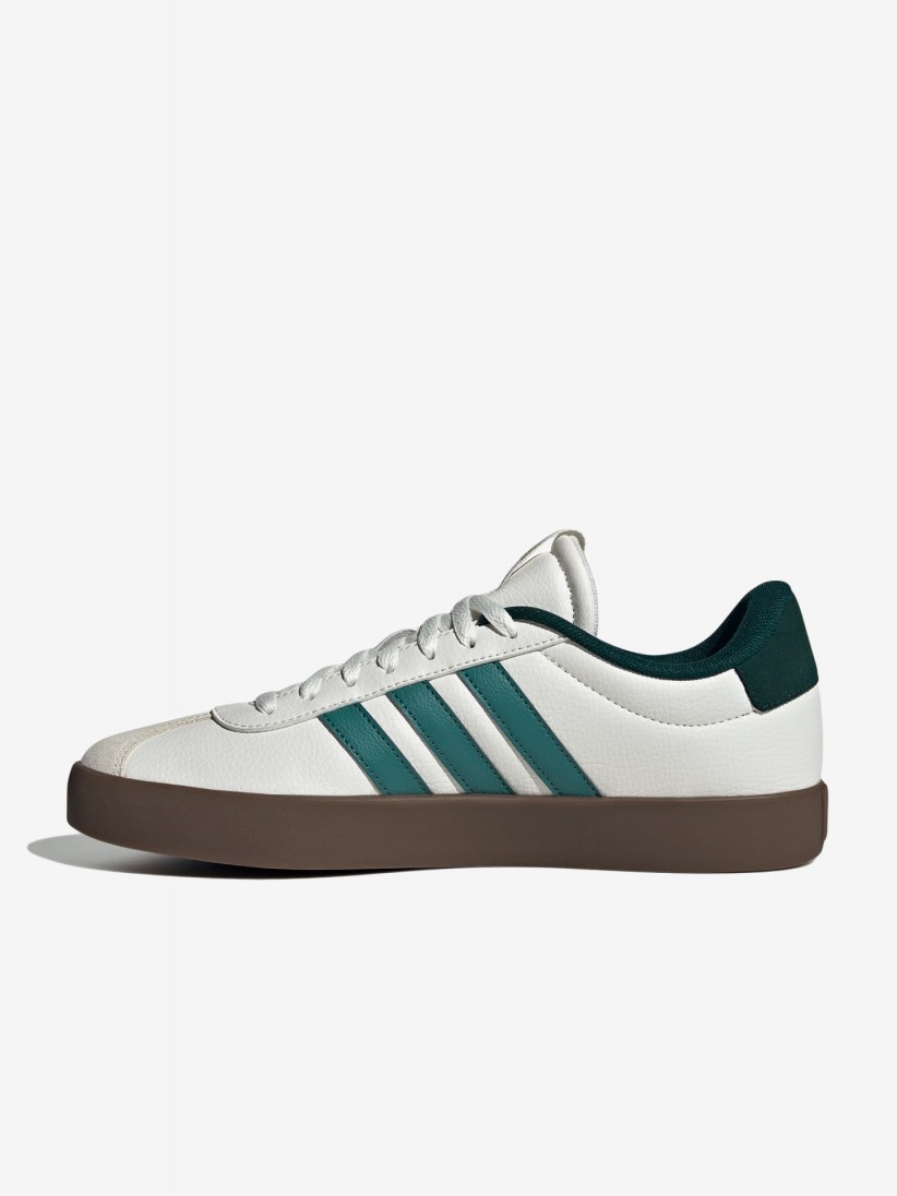 Adidas VL Court 3.0 White and Green Sneakers
